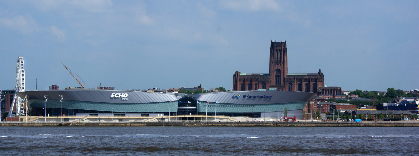 The Echo Arena and the Anglican Cathedral - geograph.org.uk - 1918006