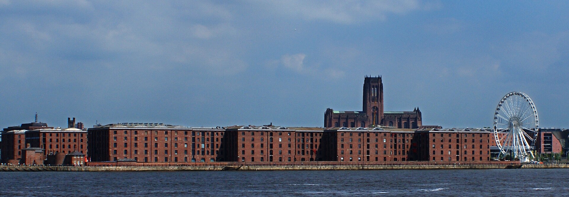 The Albert Dock with the Anglican Cathedral beyond - geograph.org.uk - 1917950